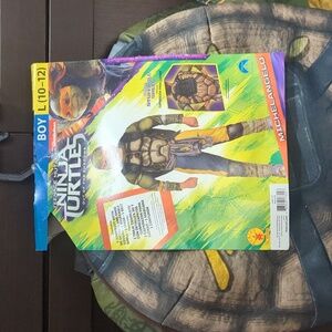 Kids Nickelodeon Ninja Turtles Michelangelo Halloween Costume 10-12 NWT